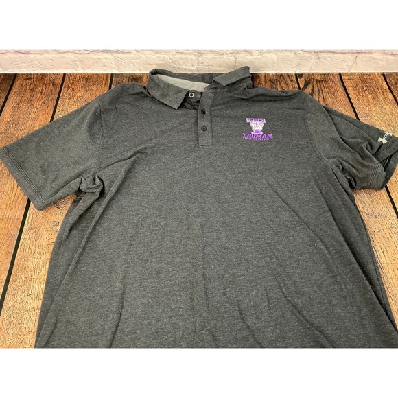 Under Armour Other - Under Armour Truman State University Polo Shirt Men's 2XL HeatGear Gray Purple